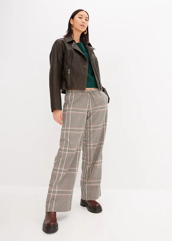 Strikket genser med b&aring;thals, bonprix