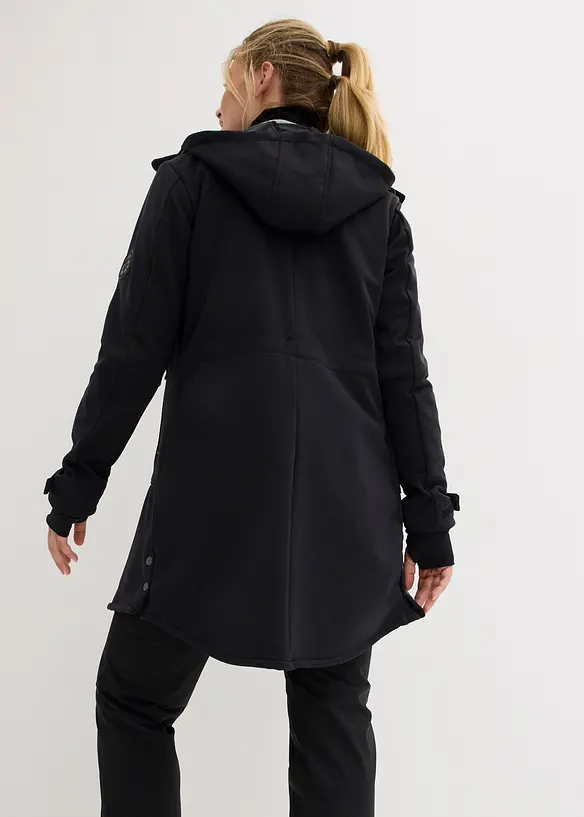 Softshellparkas i superstretch, vannavvisende, bonprix