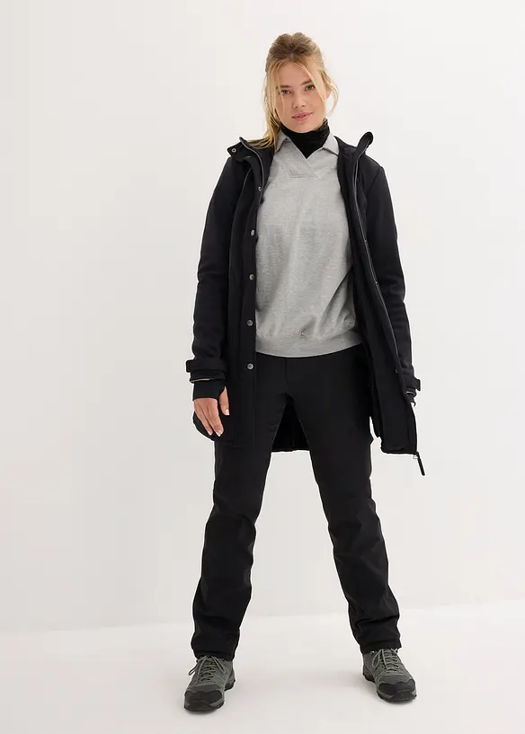 Softshellparkas i superstretch, vannavvisende, bonprix