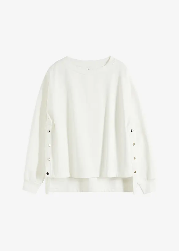 Oversized sweatshirt i ren økologisk bomull, bonprix