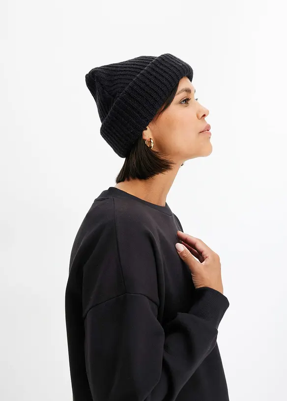 Oversized sweatshirt i ren økologisk bomull, bonprix