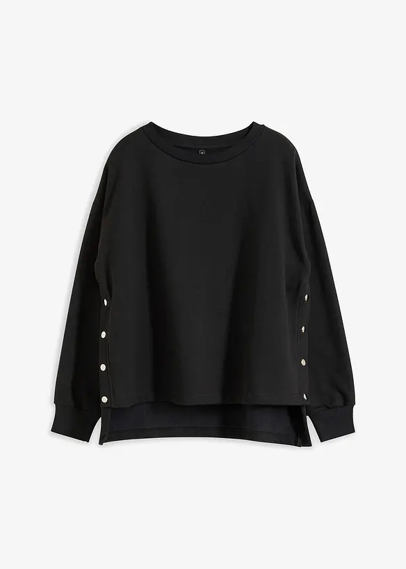 Oversized sweatshirt i ren økologisk bomull, bonprix