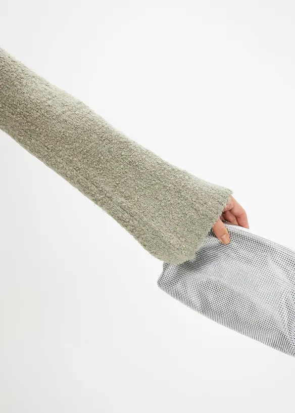 Strikkekjole i boucl&eacute;garn, bonprix