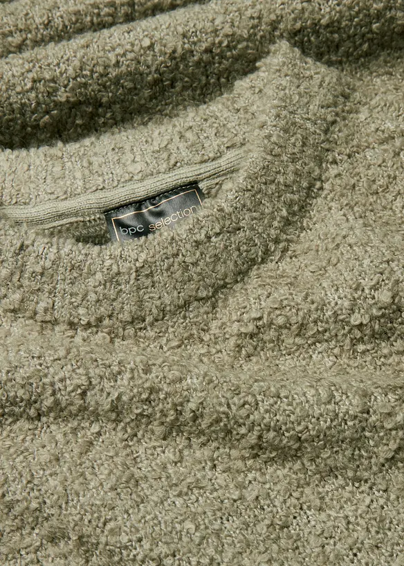 Strikkekjole i boucl&eacute;garn, bonprix