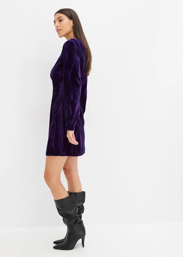 Minikjole i fl&oslash;yel, bonprix