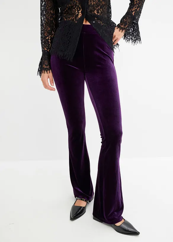 Leggings i myk fl&oslash;yel, bonprix