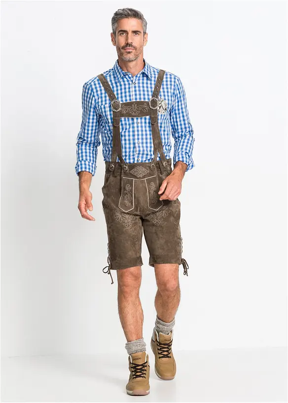 Skinnshorts i tyrolerstil, regular fit, bonprix
