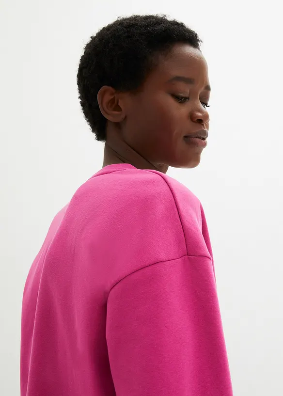 Sweatshirt med broderi, bonprix