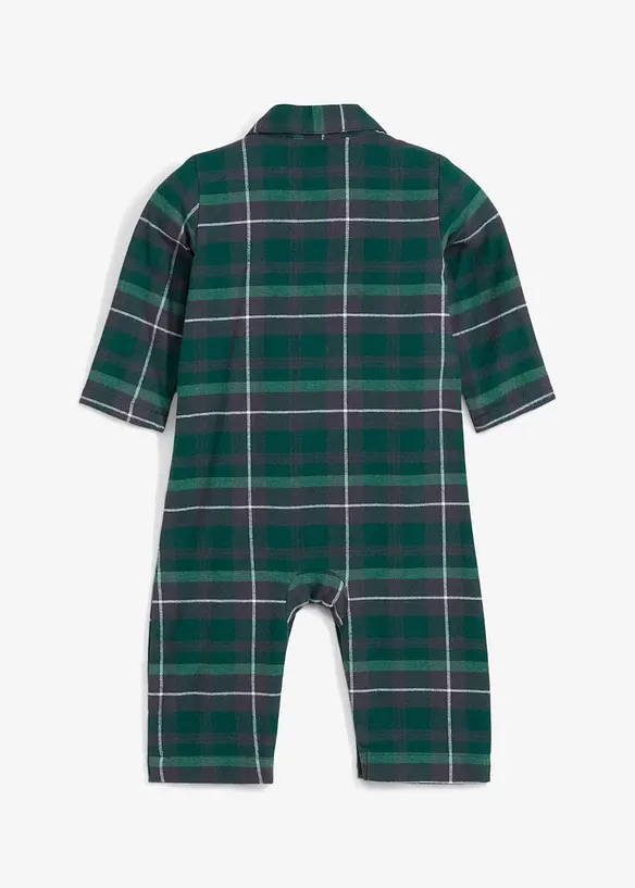 Baby-jumpsuit i flanell, bonprix