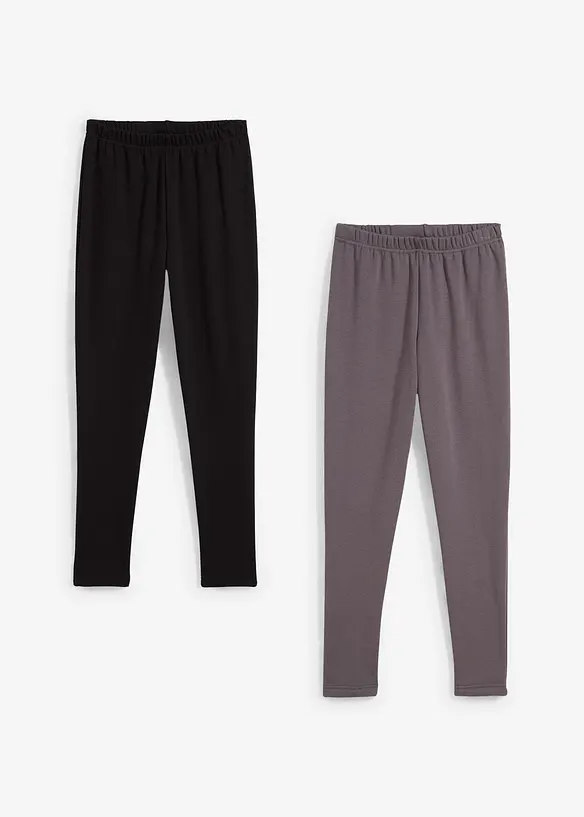 Termo-funksjonsleggings med mykt fleecef&ocirc;r (2-pack), bonprix