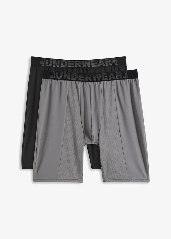 Lang boxershorts (2-pack), bonprix