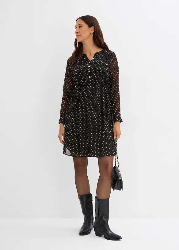 Festfin 2-i-1-mamma-/ammekjole i chiffon, bonprix