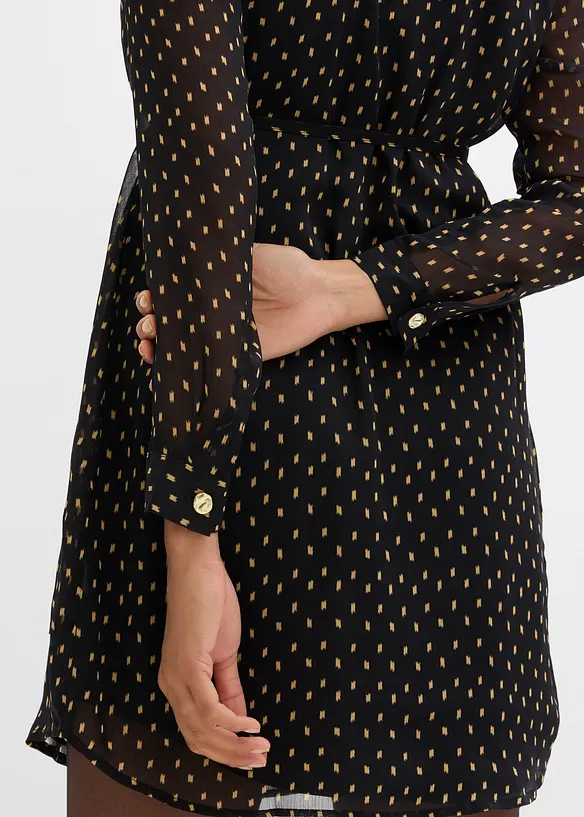 Festfin 2-i-1-mamma-/ammekjole i chiffon, bonprix