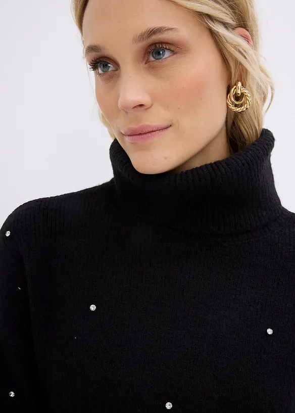 Pologenser med strasstener, bonprix