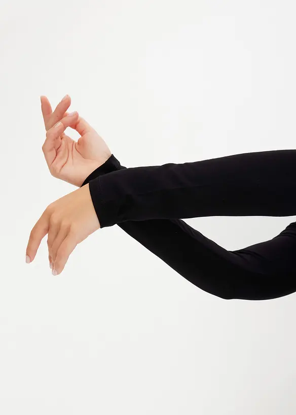 Langermet topp med mesh, bonprix
