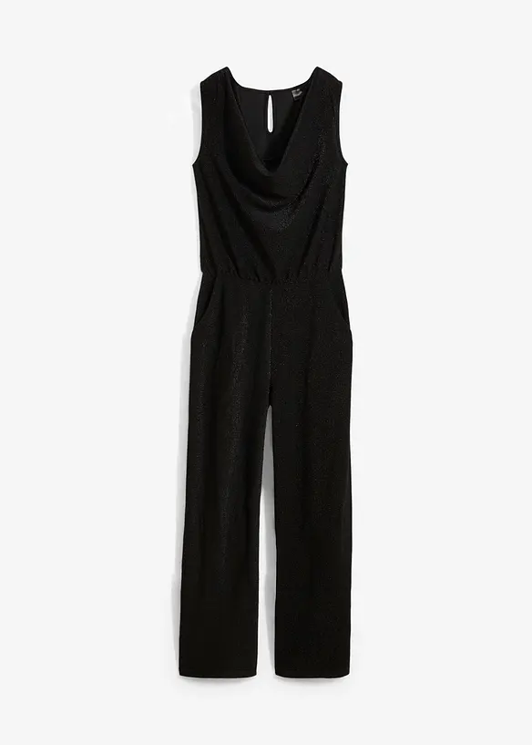 Jumpsuit med glitrende detaljer, bonprix