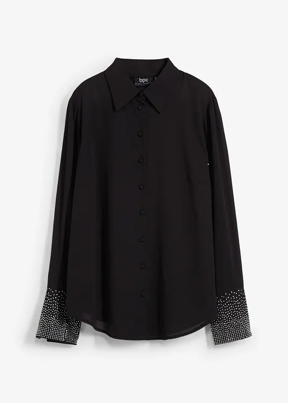 Skjorte med glitterstener, bonprix