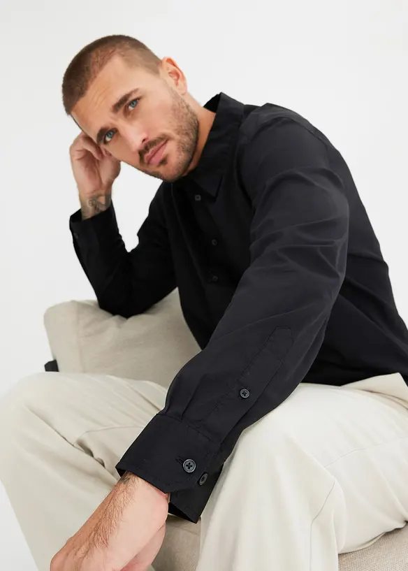 Businesskjorte med stretch, Regular Fit, bonprix