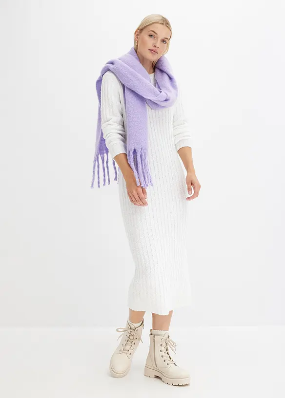 Ribbestrikket kjole, bonprix
