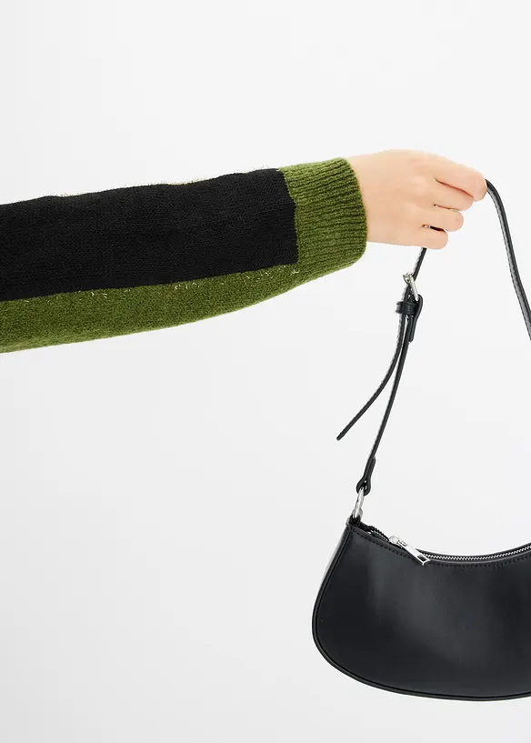 Strikket kjole med glittereffekt, bonprix