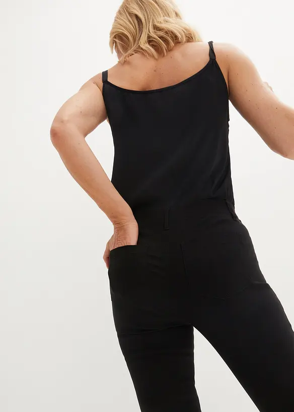 Pull on-bukse med stretch og pynteknapper, bonprix