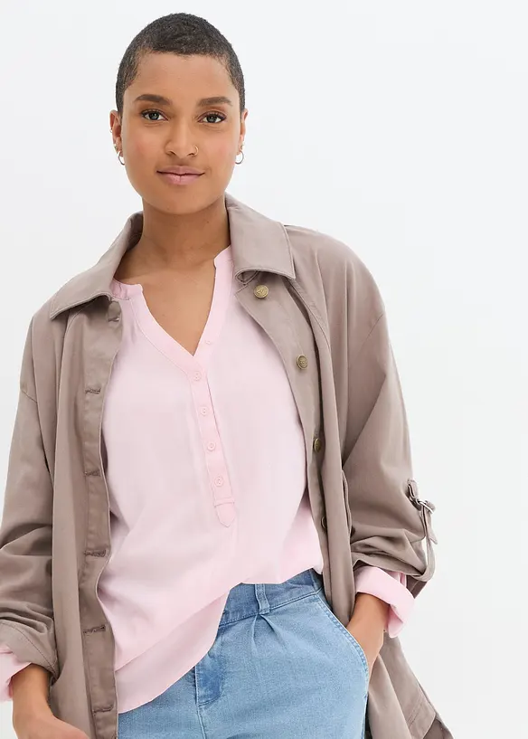 Blusetunika i myk viskose, bonprix