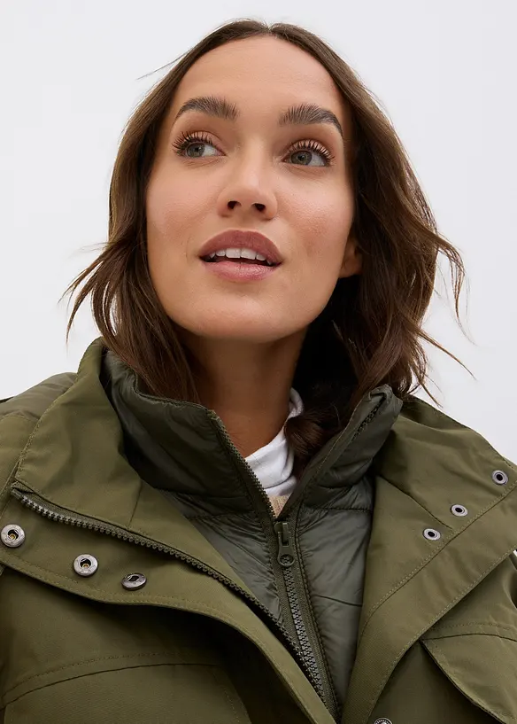 Vinterk&aring;pe i 2-i-1-stil, bonprix