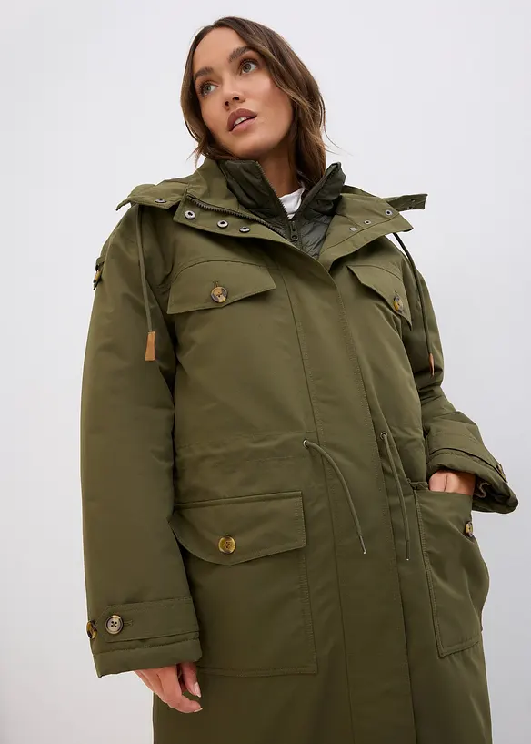 Vinterk&aring;pe i 2-i-1-stil, bonprix