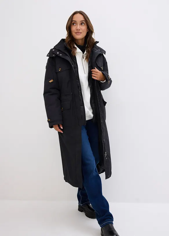 Vinterkåpe i 2-i-1-stil, bonprix