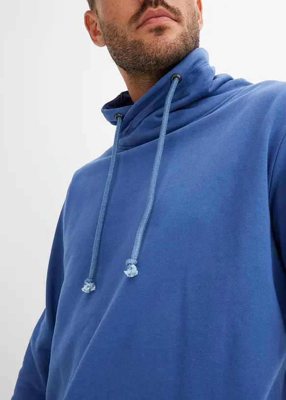 Sweatshirt med sjalkrage i ren &oslash;kologisk bomull, bonprix