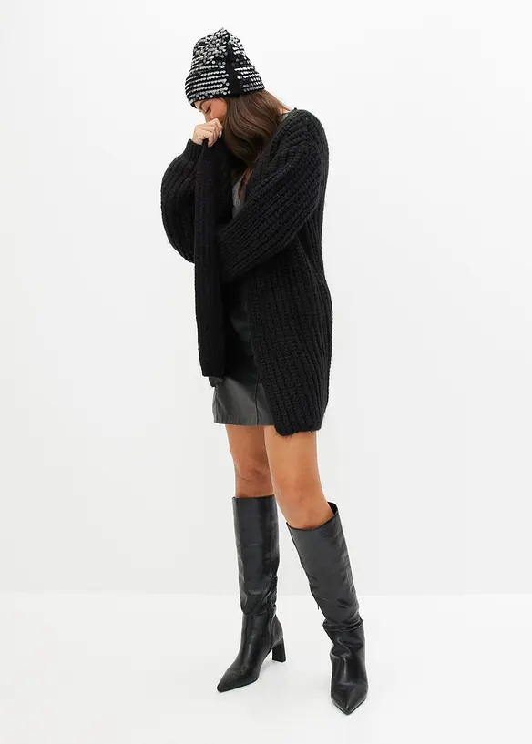 Grovstrikket cardigan, bonprix