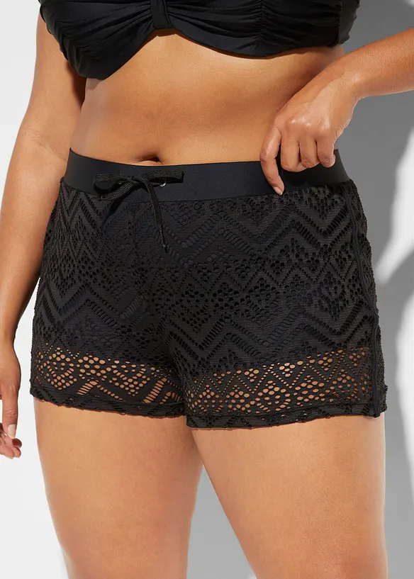 Badeshorts med blonder, bonprix