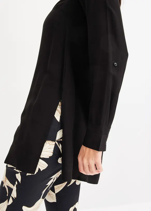 Lang viskosebluse, bonprix