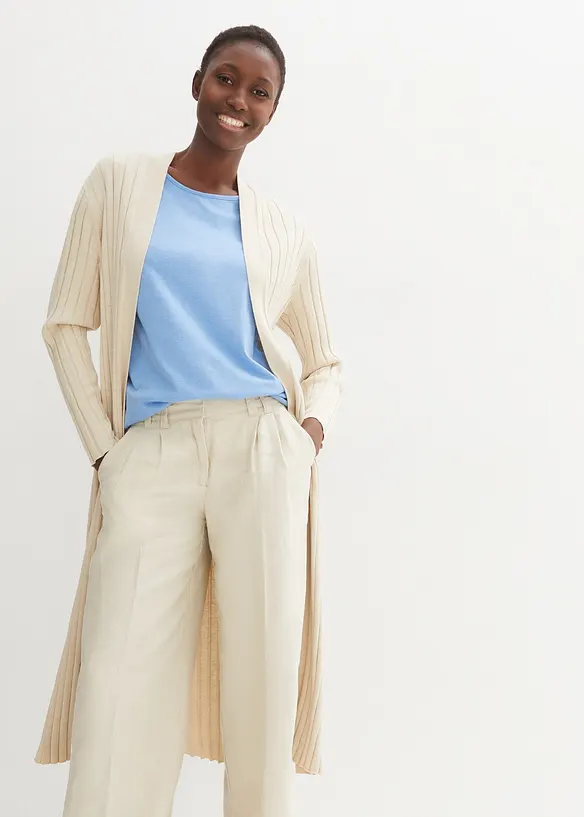 Topp med silkeandel, bonprix