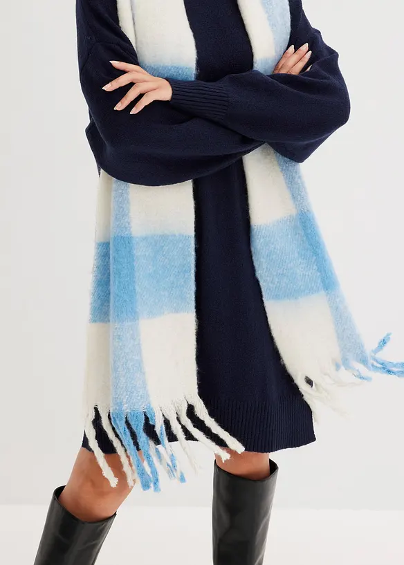 Oversized strikket kjole, bonprix