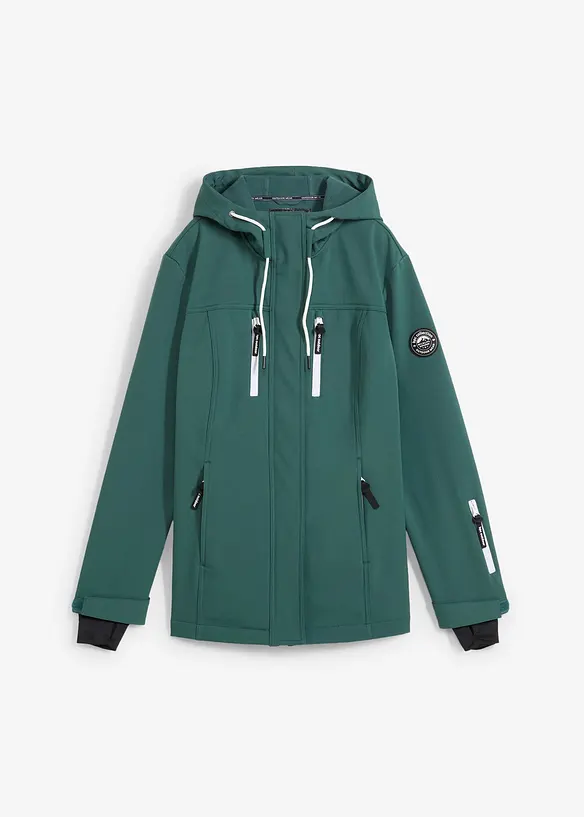 Softshelljakke i vannavvisende materiale, bonprix