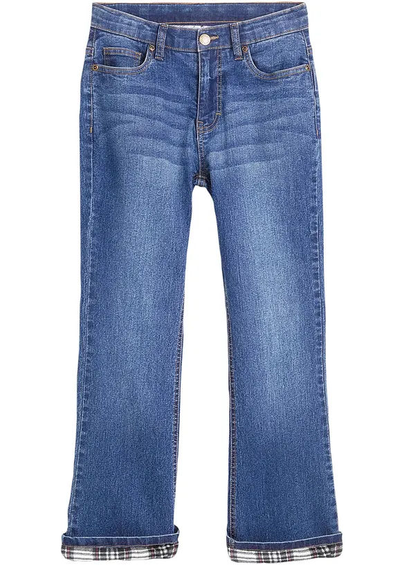 Termo-jeanse flared, High Waist, bonprix