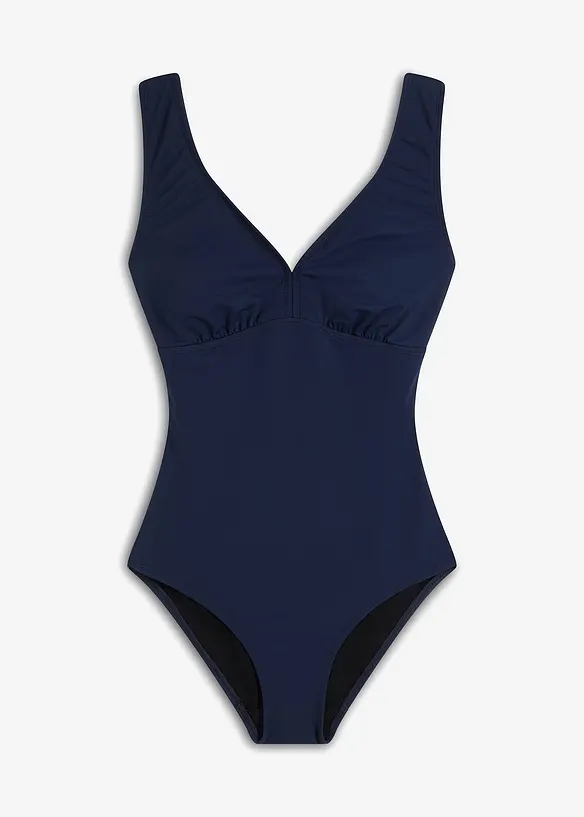 Shape-badedrakt, sterkt formende, med V-hals, bonprix