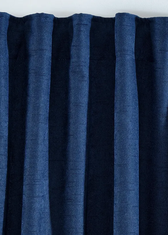 M&oslash;rkleggingsgardin med lett struktur (2-pack), bonprix