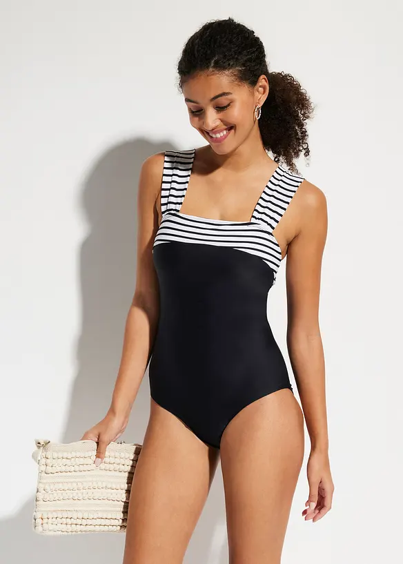 Shape-badedrakt, middels formende, med brede stropper, bonprix