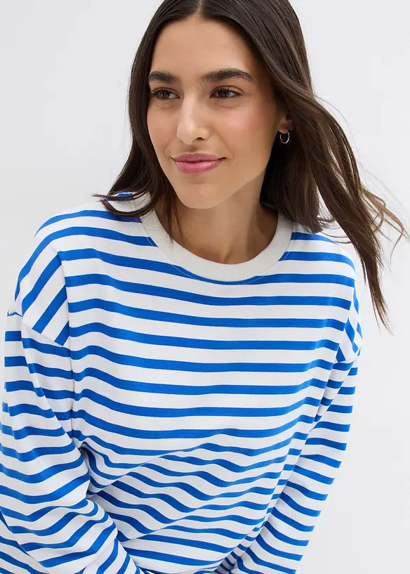 Sweatshirt i ren økologisk bomull, bonprix