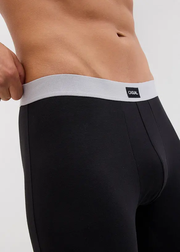 Boksershorts i ettersittende modell med lengre ben (3-pack), bonprix