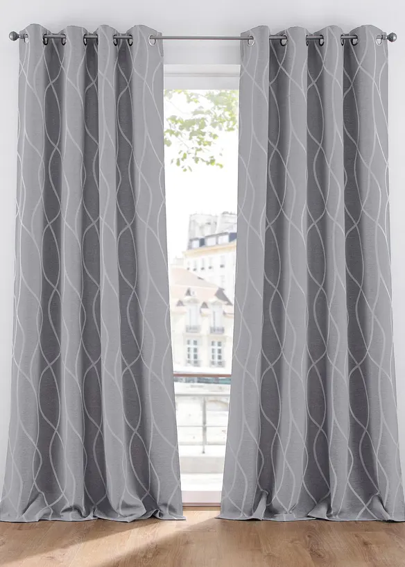 Jacquard-gardin (1 stk.), bonprix