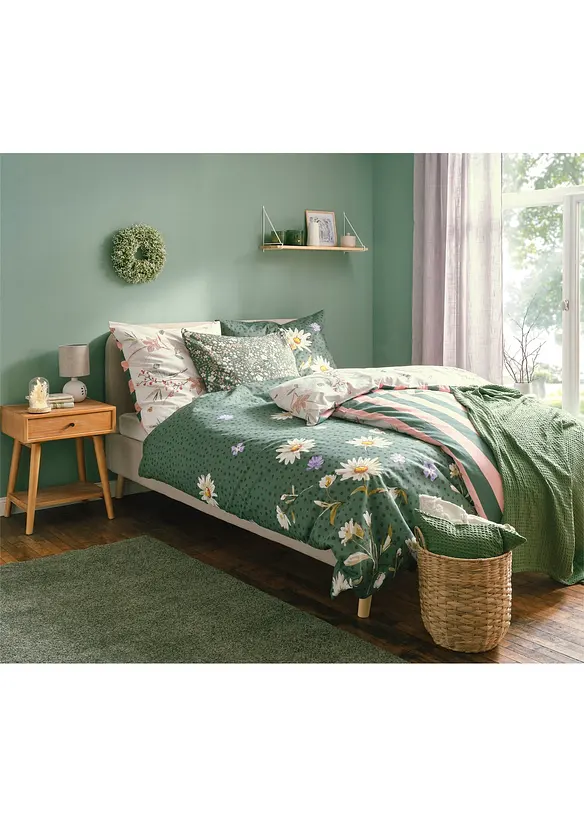Sengesett med blomstermønster, bonprix