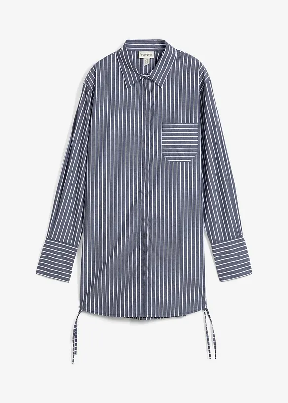 Lang bluse i ren bomull, bonprix