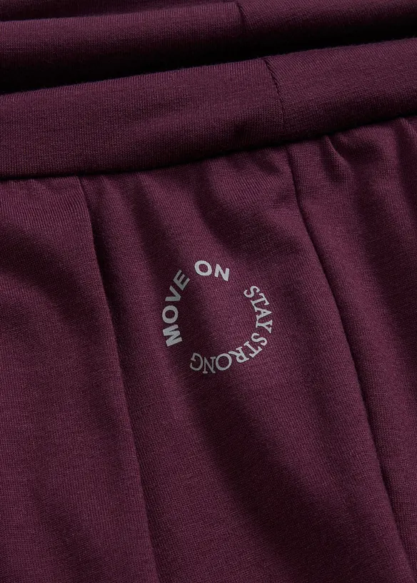 Vid treningsbukse med bred linning som kan brettes, bonprix