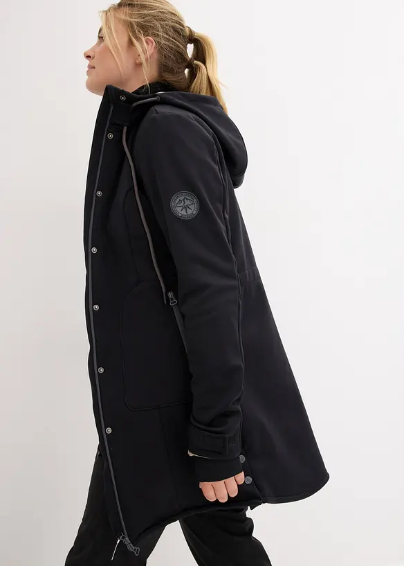 Softshellparkas i superstretch, vannavvisende, bonprix