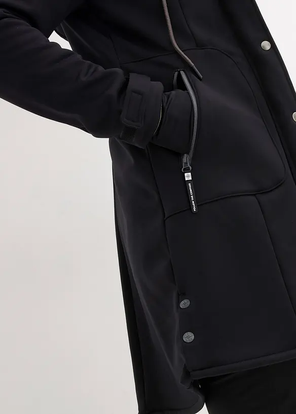 Softshellparkas i superstretch, vannavvisende, bonprix