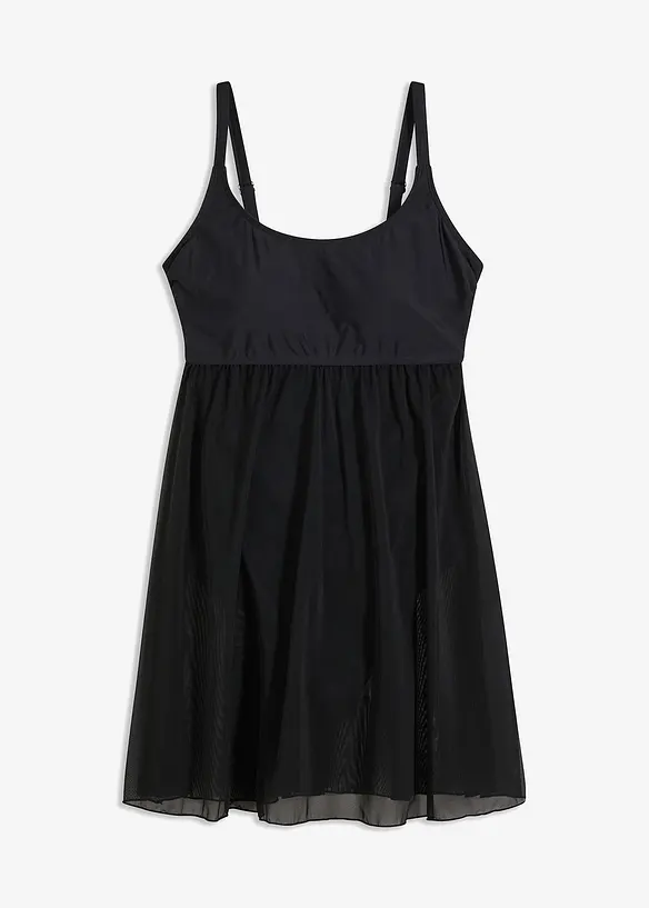 Badekjole med transparent mesh, bonprix