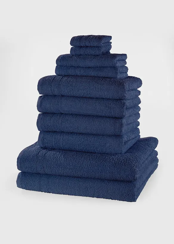 H&aring;ndklesett i bomull (10-delt sett), bonprix